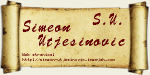 Simeon Utješinović vizit kartica